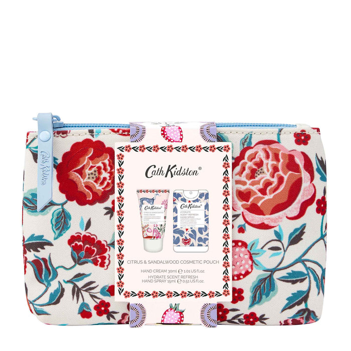 Sac cosmétique avec crème pour les mains et spray à main Cath Kidston