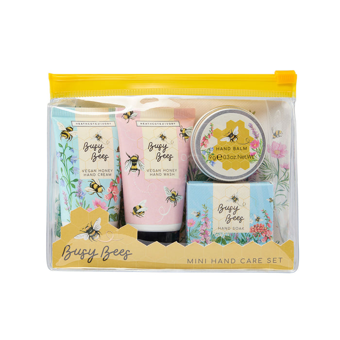 Mini Handpflege-Set Busy Bees - Veganer Honig & Rosenblüte