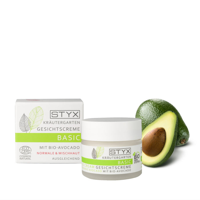 Kräutergarten BASIC Gesichtscreme mit BIO-Avocado, 50ml