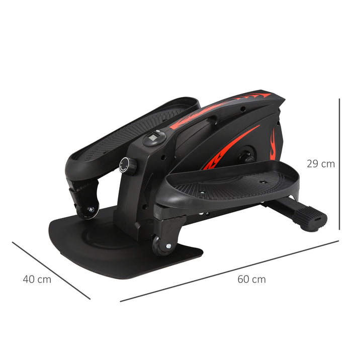 Mini Stepper mit LCD-Monitor Heimtrainer Pedaltrainer mit stufenlos einstellbarem Widerstand