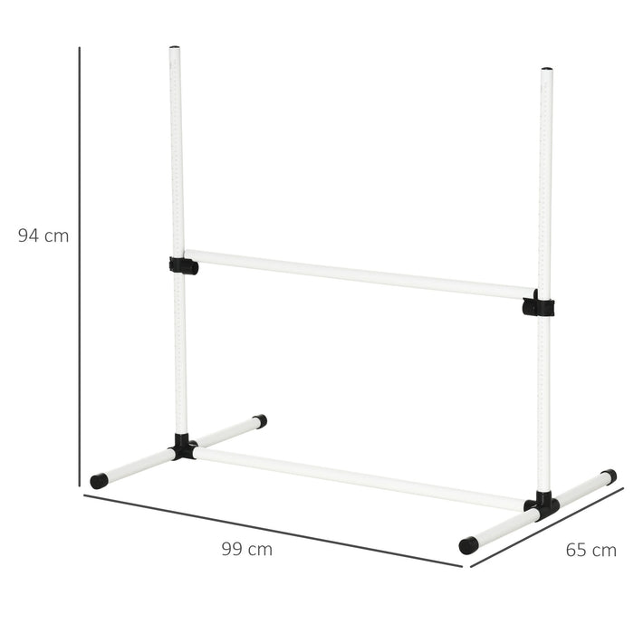 Ensemble de formation de chiens de slalom en plastique, 99x65x94cm