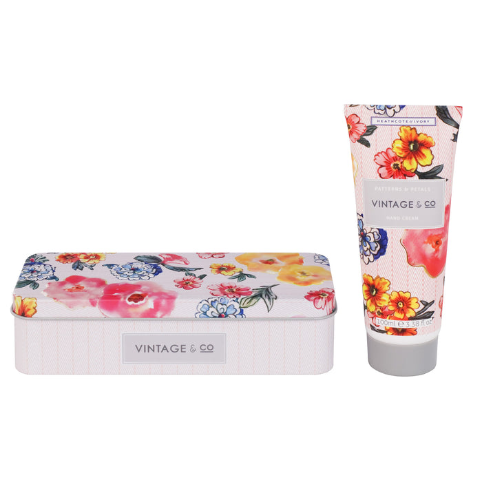 Handcreme in der Dose Vintage & Co - Patterns & Petals, 100ml