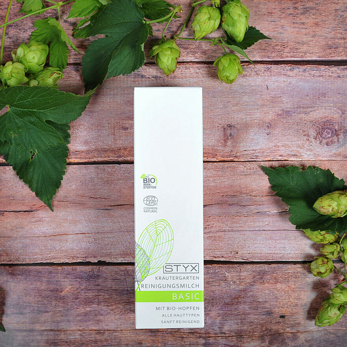 Kräutergarten BASIC Reinigungsmilch mit BIO-Hopfen, 200ml