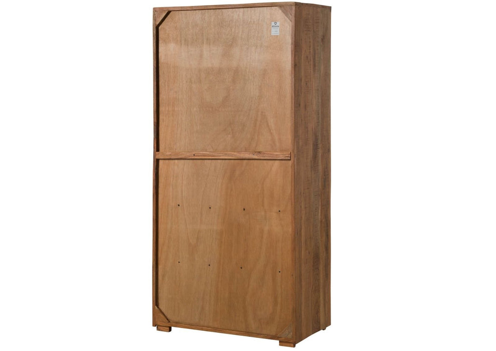 Garderobenschrank Akazie 88x45x180 natur lackiert BARK