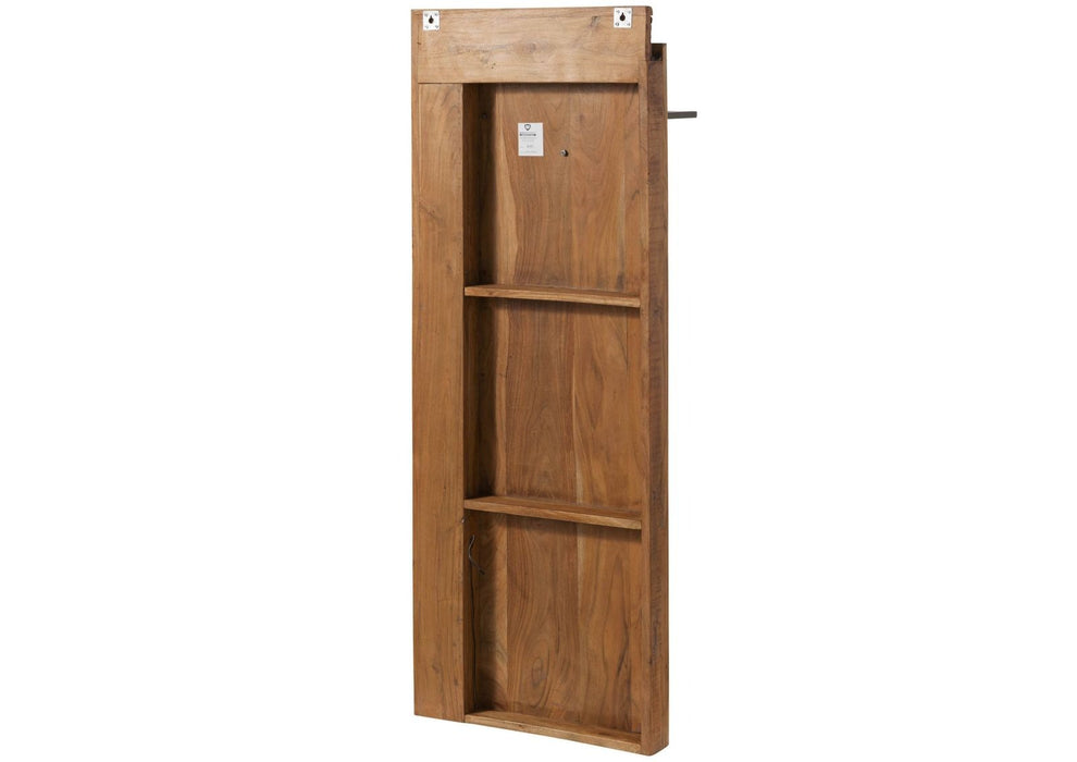 Armoire murale Acacia 56x27x150 Nature peinte écorce