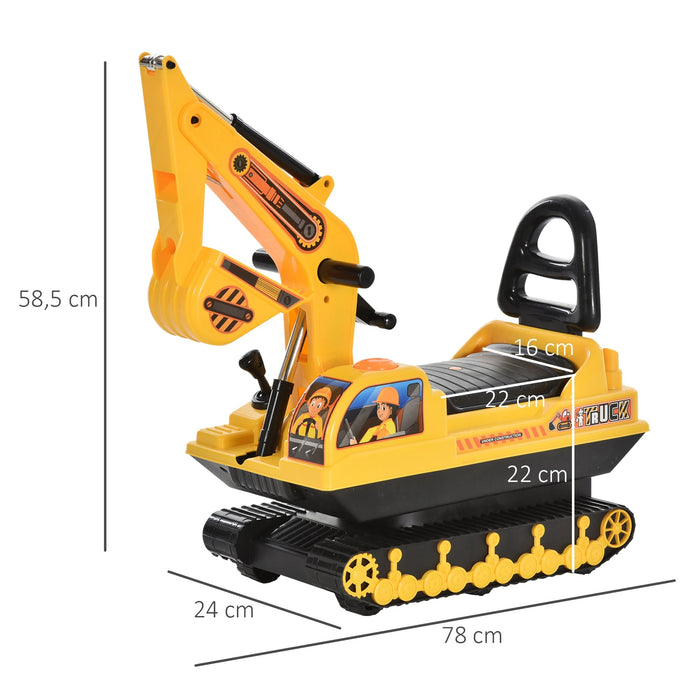 Excavatrices de sable pour enfants avec une pelle et un espace de stockage pendant 1,5 à 4 ans