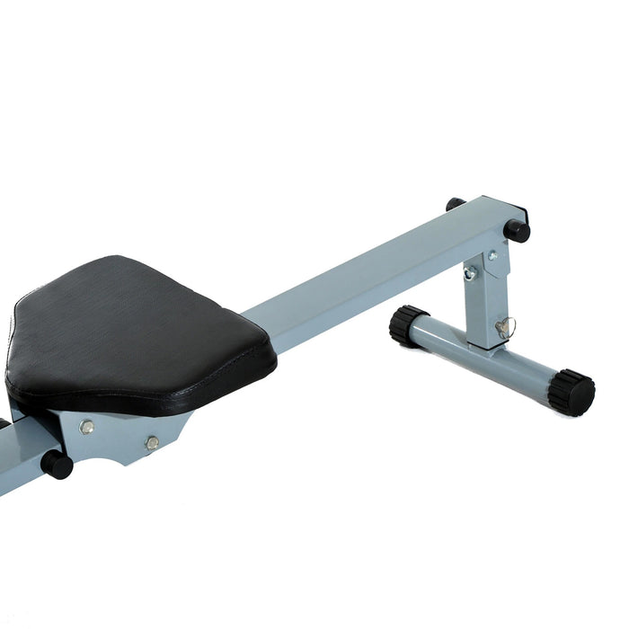 Dispositif d'aviron avec LCD Fitness Device Trainer Home, Steel + PVC, Gray, 130x47.5x67cm