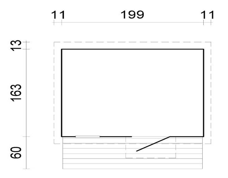 Spielhaus Children's Play House 'Prince' Naturlassen, 199x223x187cm (bxtxh)