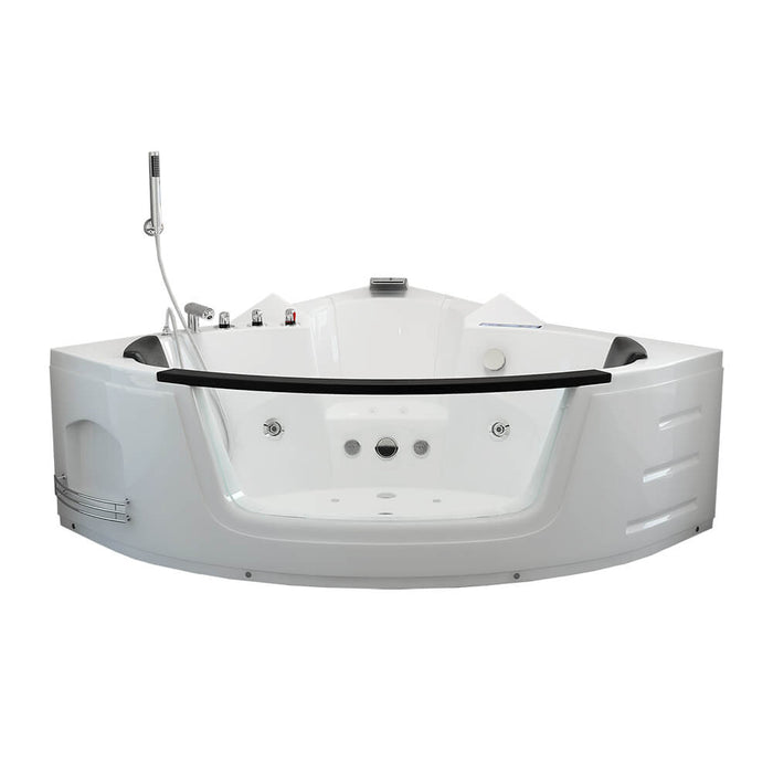 Whirlpool bathtub with LED light therapy Blue Dive Mini - 135x135cm