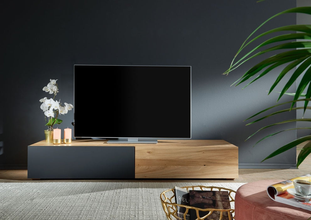 TV Board Wild- / Zerreichen Frankfurt 195x52x32-Nature Hiled