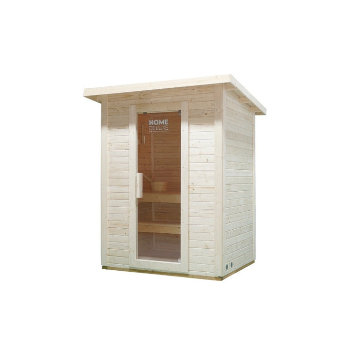 Saunahaus Outdoor Macah M- 191 x 157 cm pour 3 personnes - Sauna avec un four de 4,5 kW