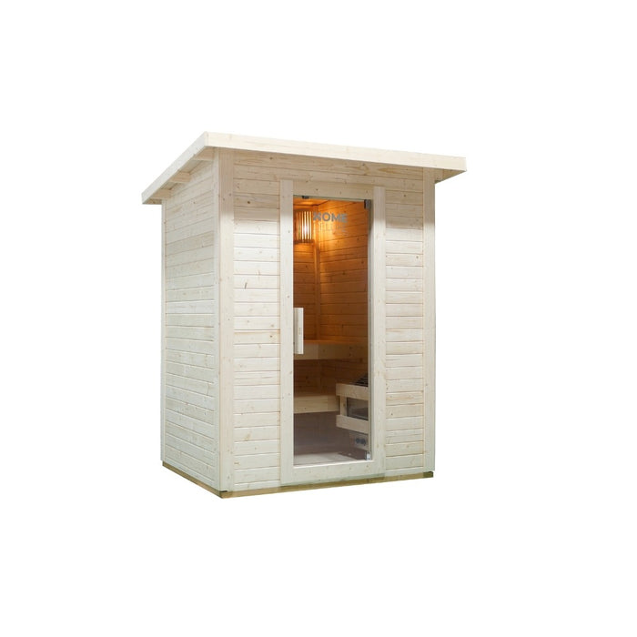 Saunahaus Outdoor Macah M- 191 x 157 cm pour 3 personnes - Sauna avec un four de 4,5 kW