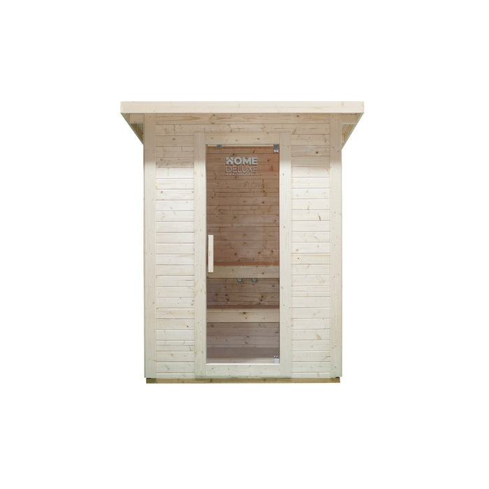 Saunahaus Outdoor Macah M- 191 x 157 cm pour 3 personnes - Sauna avec un four de 4,5 kW