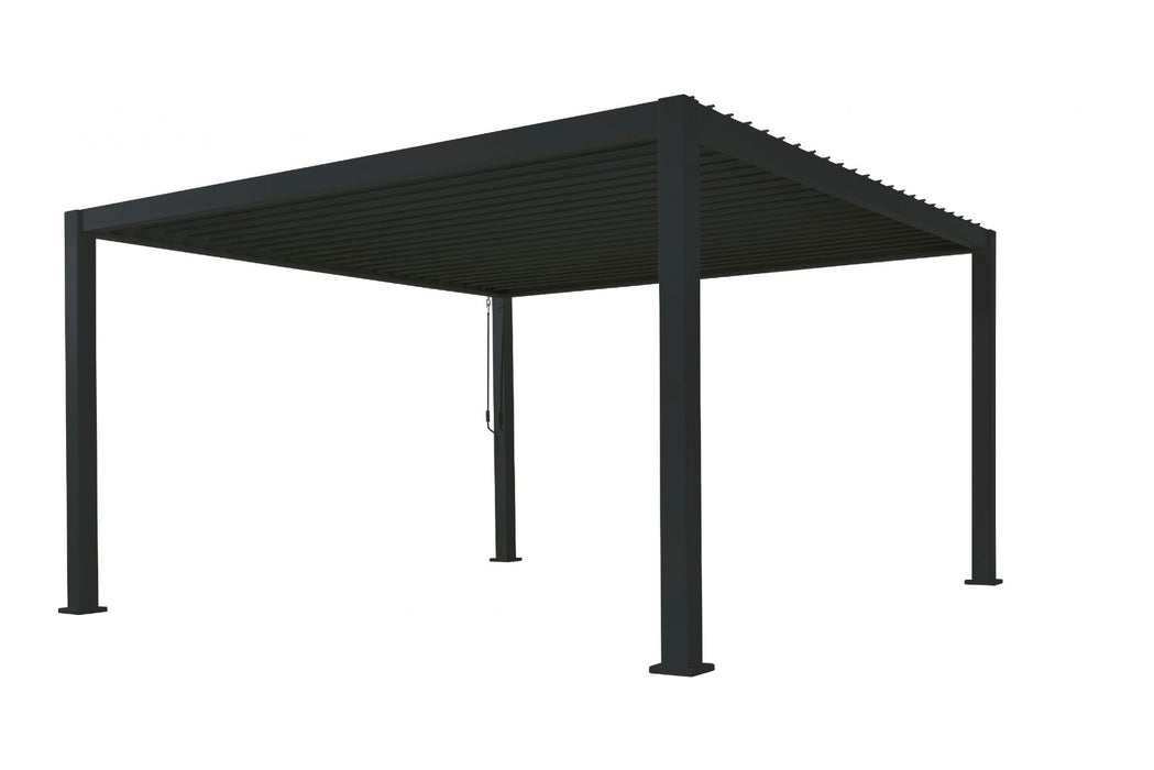 Cadiz Terrace Roofing aluminium avec toit lamella, 300x400x250 cm