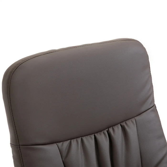 Détendez le fauteuil avec chaise de massage des selles avec 10 points de vibration brun 76x81x105cm