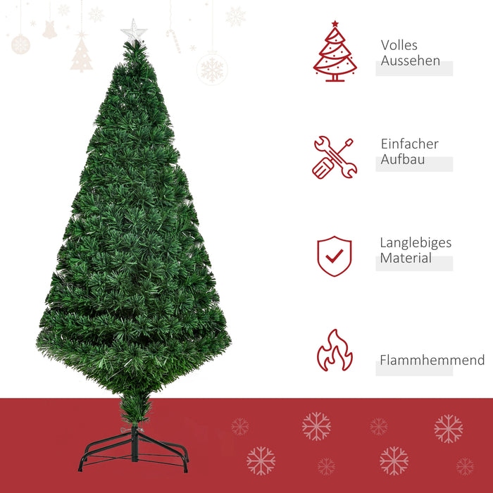 Arbre de Noël en fibres légères avec support en métal - 150 cm