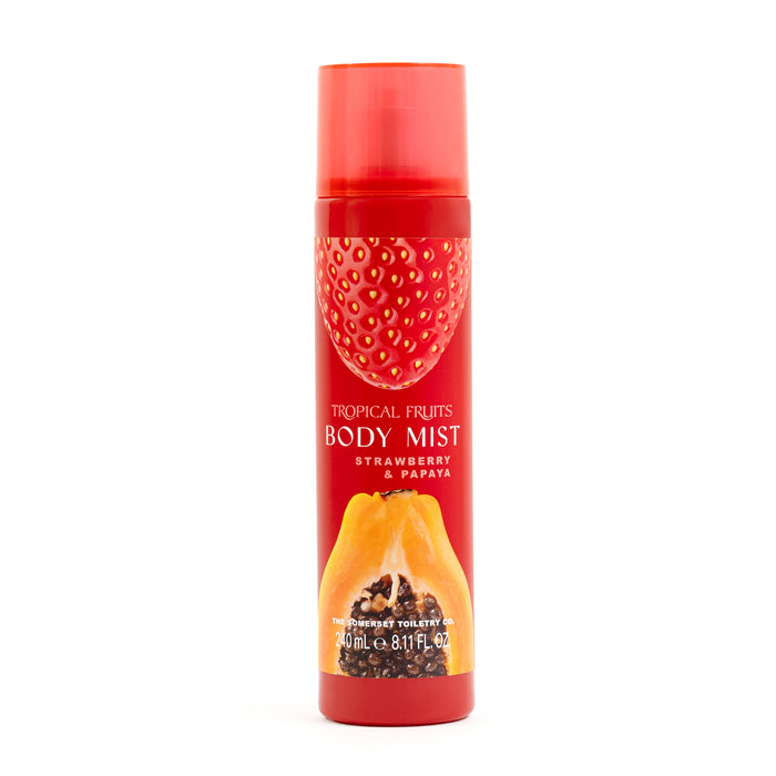 Body Spray Fruit tropical - Strawberry & Papaya, 240 ml