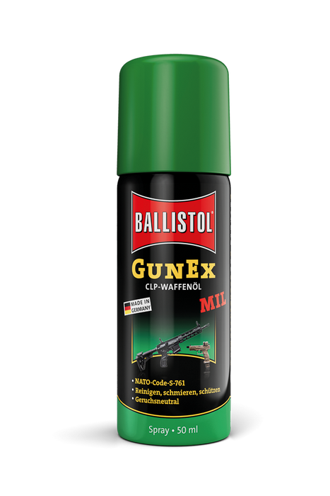 Huile pour pistolet Ballistol Gunex, toutes tailles