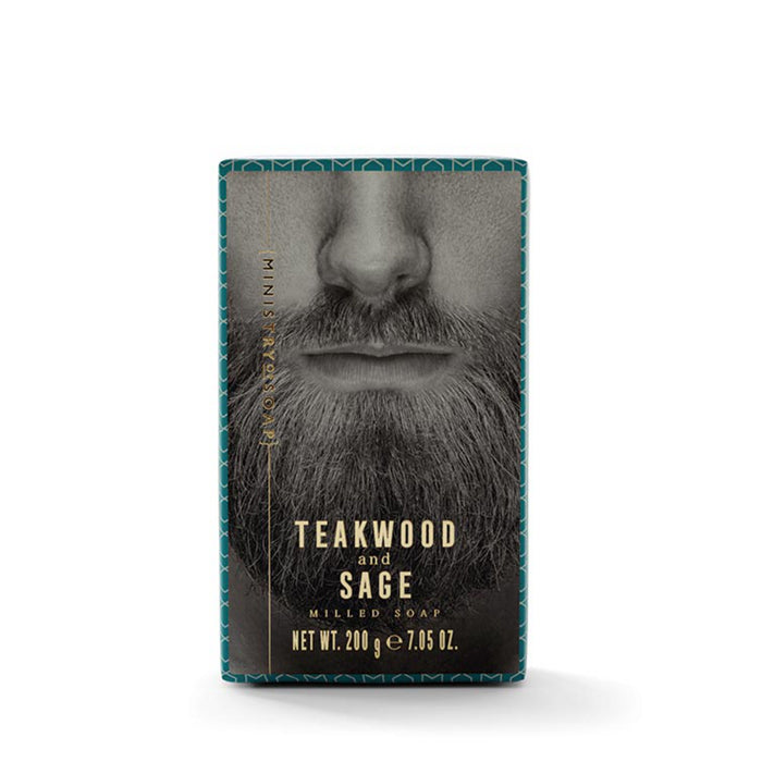 Woodsman -seife Ministère du savon - teak & sage, 200g