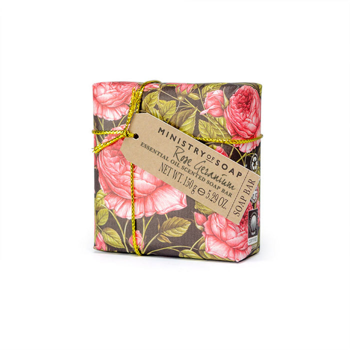 Seifenstück Ministry of Soap - Rose & Geranie, 150g