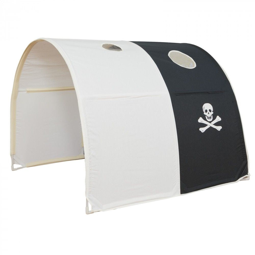 Tunnel für Hochbetten Bettzelt Bettdach Spieltunnel Höhle Kinderbett - schwarz