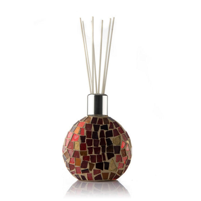 Reed Diffuseur Vogel Free - Mosaïque en verre rouge, 12x7x14cm