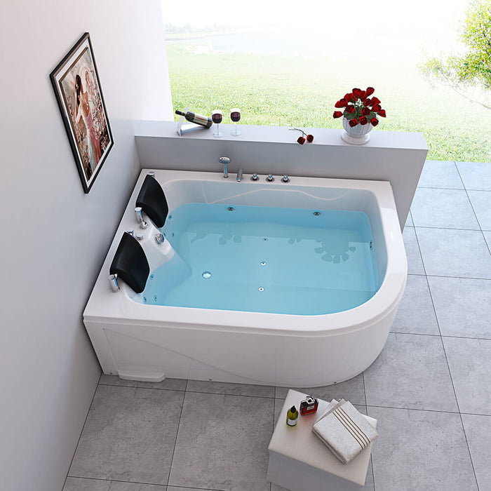 Baignoire tourbillonnante 2 personnes Dolphin (à droite) - 180x120x65cm