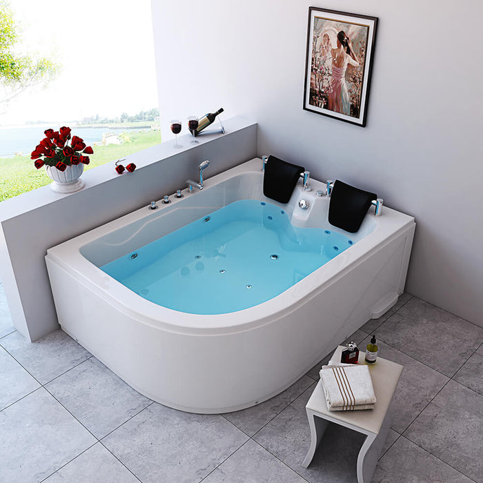 Baignoire Whirlpool 2 personnes Dolphin (à gauche) - 180x120x65cm