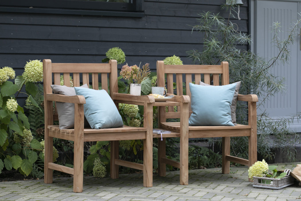 Banc de jardin, banc de teck de haute qualité pour le jardin - Woodie Flexi siège