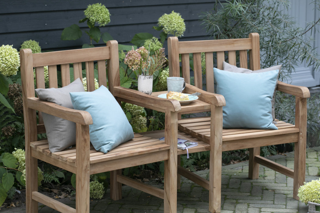 Banc de jardin, banc de teck de haute qualité pour le jardin - Woodie Flexi siège