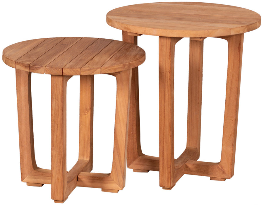 Tableau de côté Woodie 2 Set Round - Teak