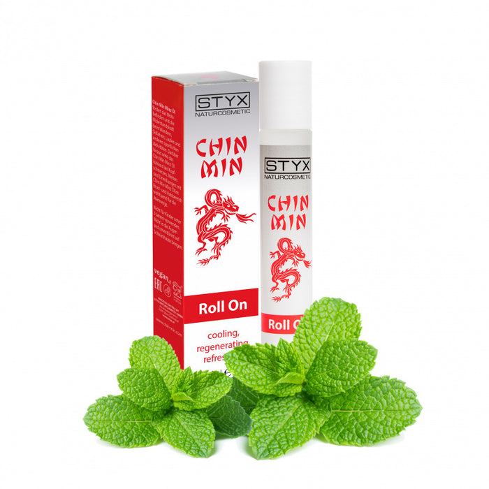 Chin Min Mint Rouleau d'huile sur - Huile de plante médicinale vitaling, 8 ml