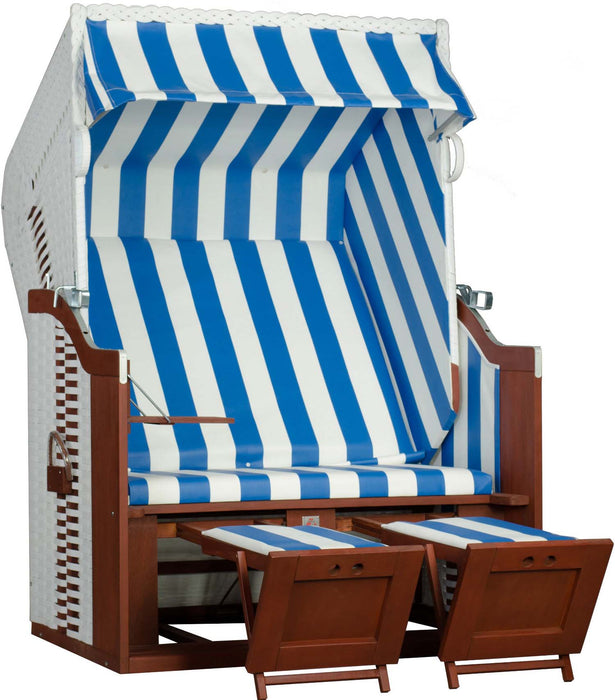 Chaise de plage Profi Mer Baltic Fehmarn - Weiss Dessin 991