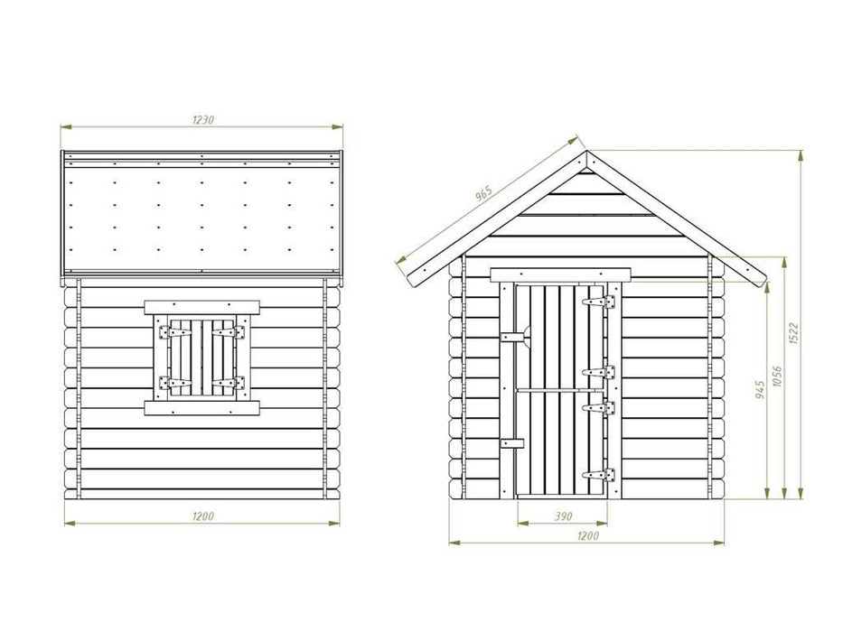 Spielhaus Children's Play House 'Clark', 156.9x123x152.2cm (bxtxh)