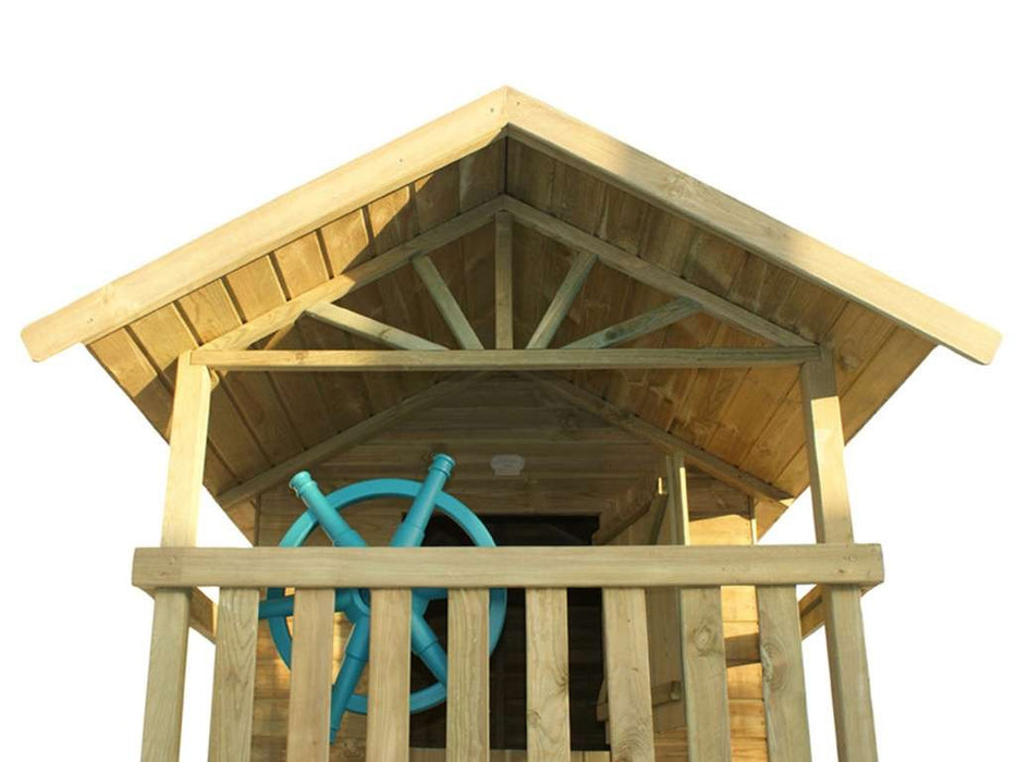 Playhouse with Slide, Game Tower, Stelzenhaus 'Tree', 156x237x298cm (bxtxh)