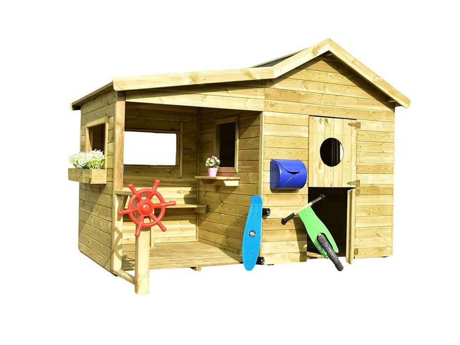 Spielhaus Children's Play House 'Italie' Pression de la chaudière imprégnée, 243.8x126.4x176.5 cm (BXTXH)