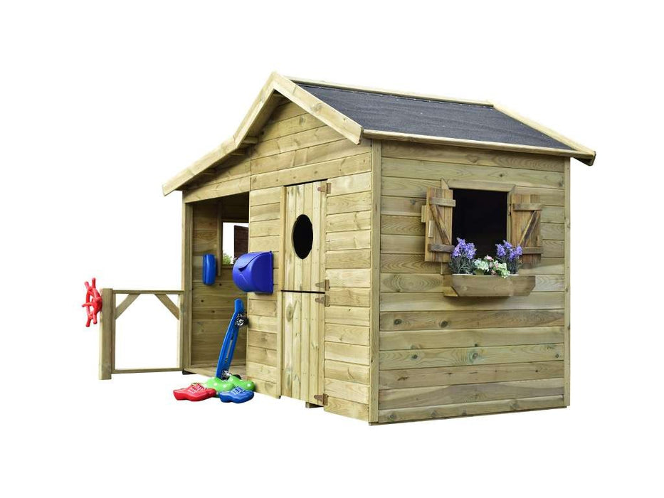 Spielhaus Children's Play House 'Italie' Pression de la chaudière imprégnée, 243.8x126.4x176.5 cm (BXTXH)