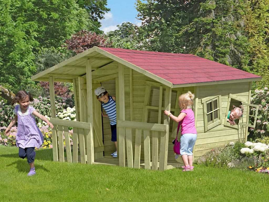 Spielhaus Children's Play House 'Super' Pression de la chaudière imprégnée, 226x240cm (BXTXH)