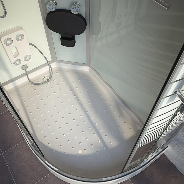 Douche à vapeur avec cascade Sauna à vapeur Manta XL, 120x80x220cm - à droite