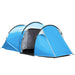 Campingzelt Wurfzelt für 2-3 Personen mit Vorraum wasserdicht Hellblau, 426x206x154cm