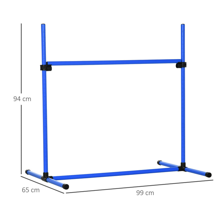 Ensemble de formation de chiens de slalom en plastique, 99x65x94cm