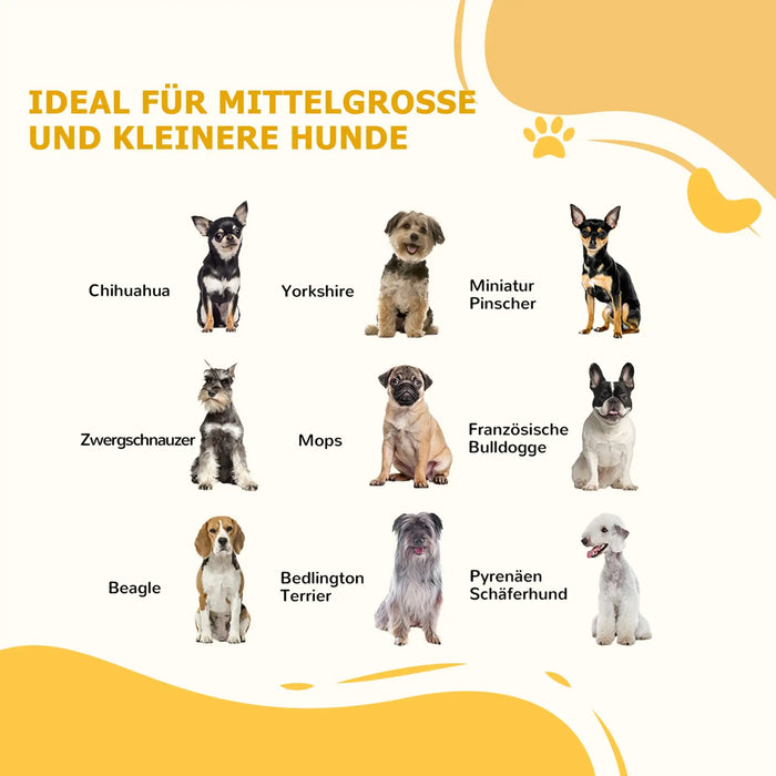 Hunde-Absperrgitter anpassbare Form für Hunde Weiss, 154x80x30cm