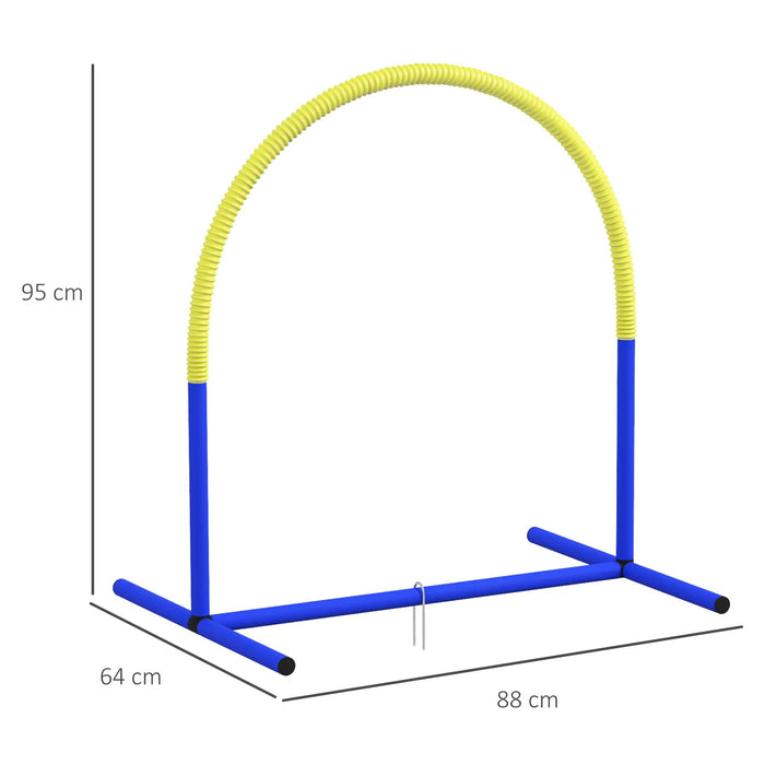 Ensemble de formation de chiens de slalom en plastique, 99x65x94cm