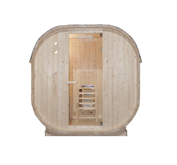 Sauna extérieur sauna sauna croisé M - 184 x 120 cm pour 2 personnes - sauna avec four de 3,6 kW