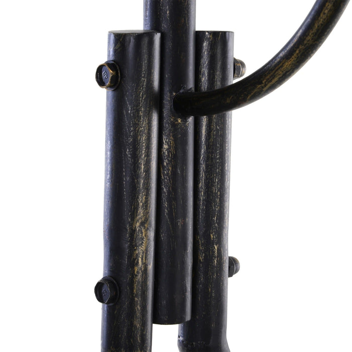 Gartenschaukel Schaukelbank für den Garten Outdoor-Schaukel, Vintage Design, Messing-Optik, 167cmx123cmx175cm