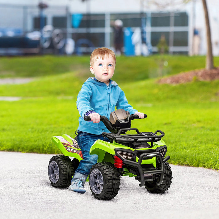 Mini Elektro-Quad Kinder ATV für 18-36 Monate Kinder Metall PP-Kunststoff Grün 70x42x45cm