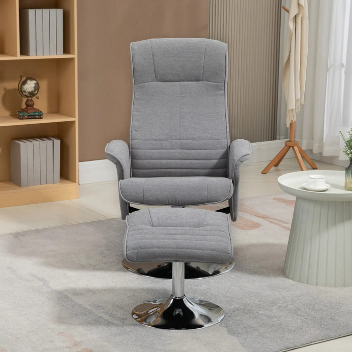 Détendez le fauteuil avec un dossier d'inclinaison des selles jusqu'à 150 kg gris, 69x71x104cm