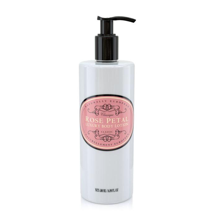 Lotion corporelle naturellement européenne - fleur de rose, 500 ml