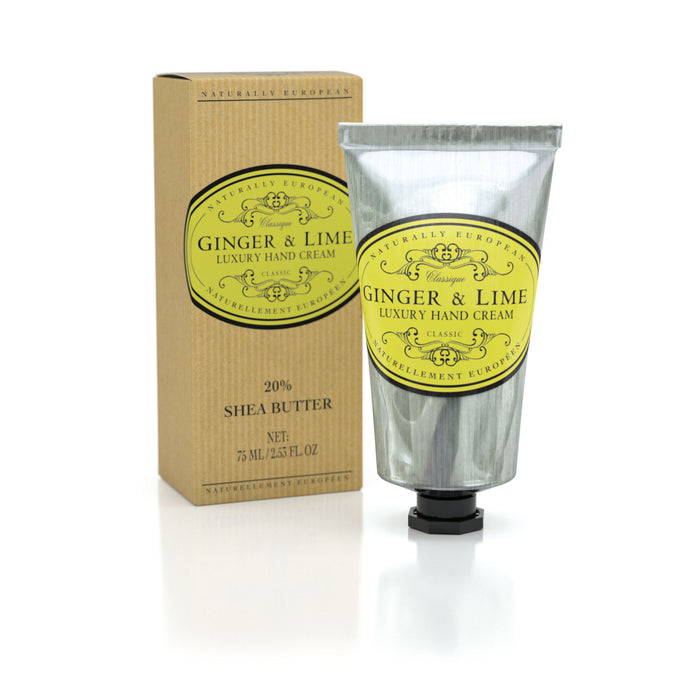 Crème de main naturellement européenne - Ginger et limette, 75 ml