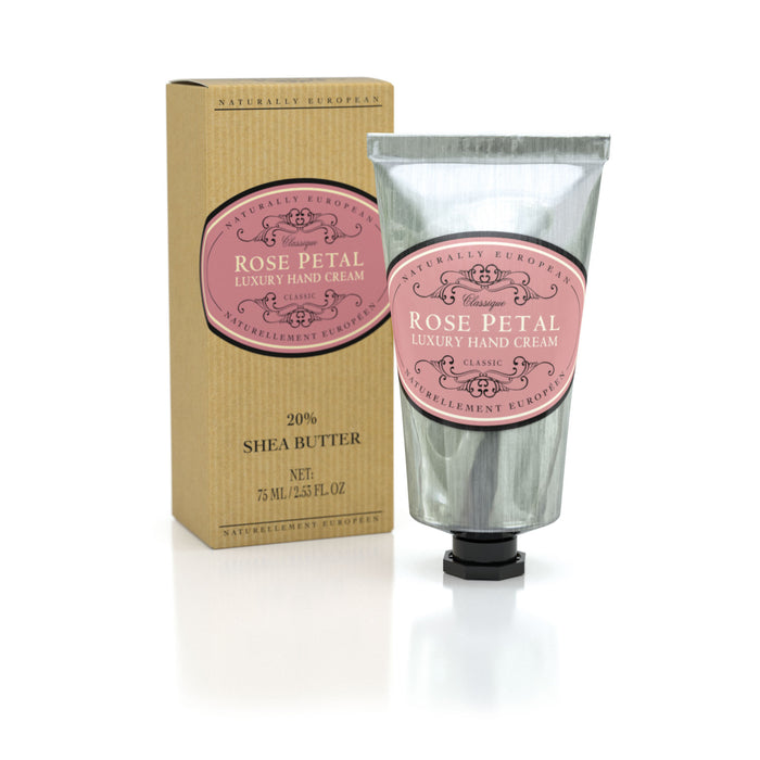 Crème de main naturellement européenne - Fleurs de rose, 75 ml